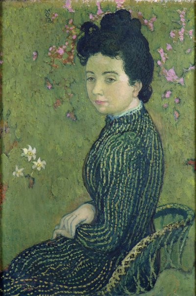 Portrait of Eva Meurier in a Green Dress, 1891 by Maurice Denis